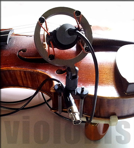Micro violon SCHOEPS MK 22 haute qualité monté sur suspension élastique
