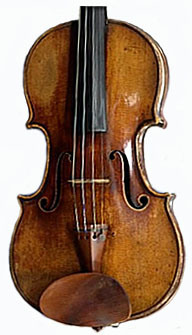 violon de nicolas Lupot de 1798 mentonniere centrale